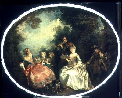 Concert in the Park, 1720 by Nicolas Lancret